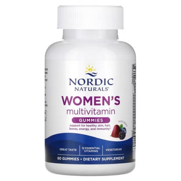 Nordic Naturals, Multivitamin Gummies for Women, Mixed Berry, 60 Gummies,Nordic Naturals, Multivitamin-Fruchtgummis für Frauen, Mixed Berry, 60 Fruchtgummis