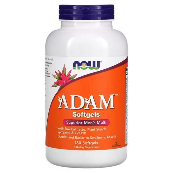 NOW Foods, ADAM, Superior Men's Multi, Premium Multivitamin for Men, 180 Softgels,NOW Foods, ADAM, Superior Men's Multi, 180 Kapseln