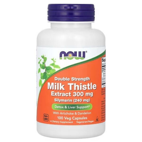 NOW Foods, Double Strength Silymarin, Double Strength Silymarin, 300 mg, 100 Vegetable Capsules,NOW Foods, Double Strength Silymarin, Silymarin mit doppelter Stärke, 300 mg, 100 pflanzliche Kapseln