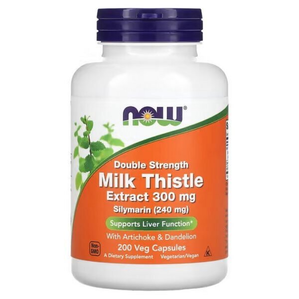 NOW Foods, Double Strength Silymarin, Double Strength Silymarin, 300 mg, 200 Vegetable Capsules,NOW Foods, Double Strength Silymarin, Silymarin mit doppelter Stärke, 300 mg, 200 pflanzliche Kapseln