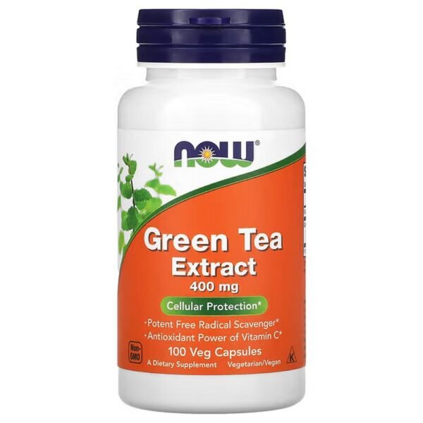 NOW Foods, Green Tea Extract, 400 mg, 100 Vegetable Capsules,NOW Foods, Grüntee-Extrakt, 400 mg, 100 pflanzliche Kapseln