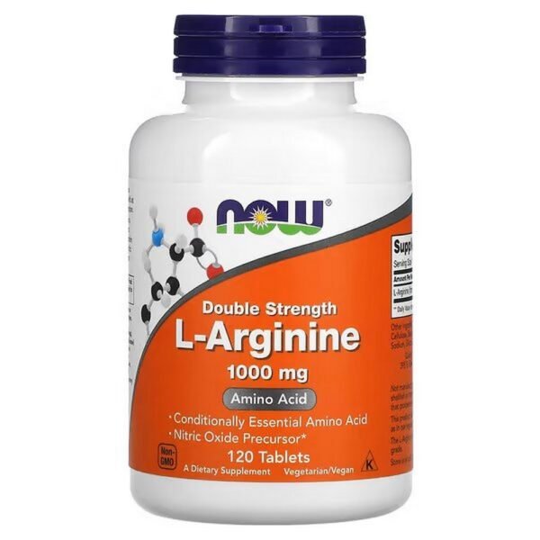 NOW Foods, L-Arginine, L-Arginine, Double Strength, 1,000 mg, 120 Tablets,NOW Foods, L-Arginine, L-Arginin, doppelte Stärke, 1.000 mg, 120 Tabletten