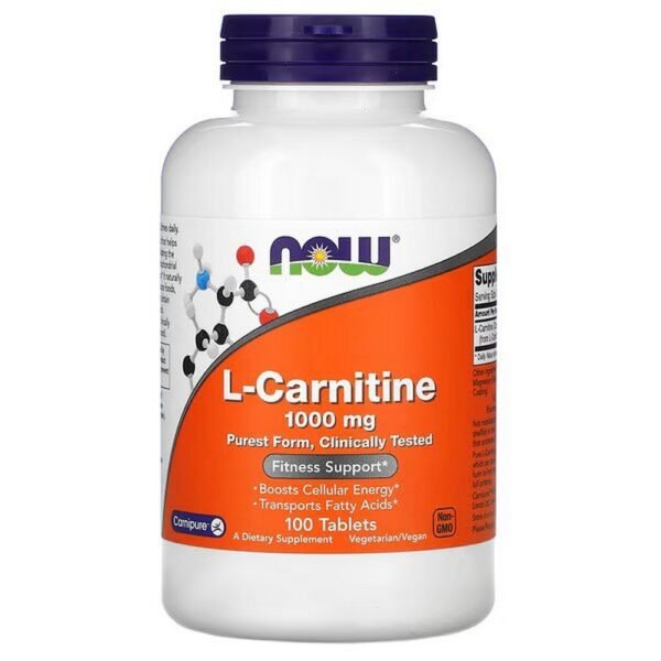 NOW Foods, L-Carnitine, L-Carnitine, 1,000 mg, 100 tablets,NOW Foods, L-Carnitine, L-Carnitin, 1.000 mg, 100 Tabletten
