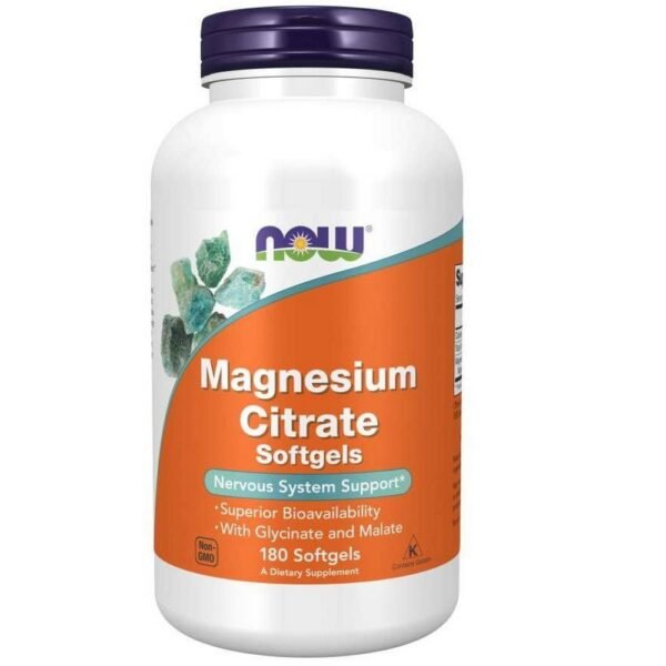 Now Foods Magnesium Citrate 400mg 180 caps.