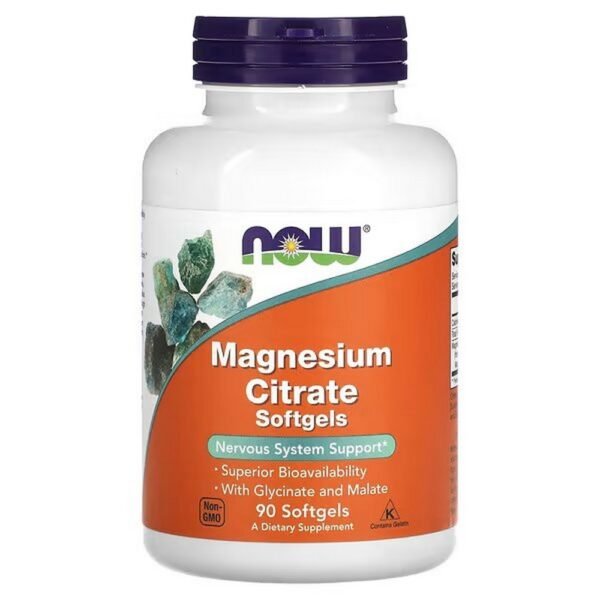 NOW Foods, Magnesium Citrate, 90 Softgels,NOW Foods, Magnesiumcitrat, 90 Weichkapseln
