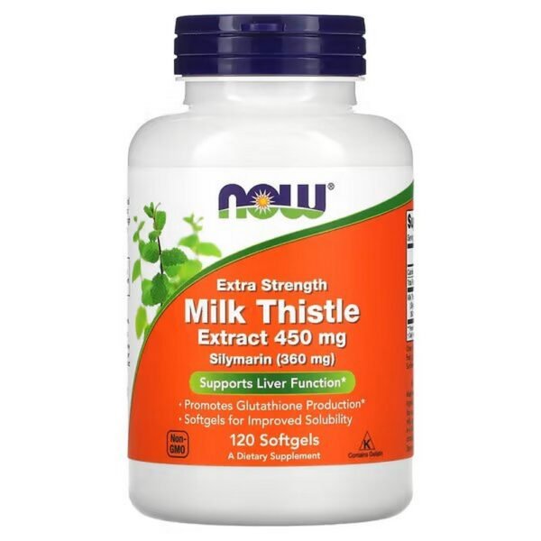 NOW Foods, Milk Thistle Extract, Extra Strength, 450 mg, 120 Softgels,NOW Foods, Mariendistelextrakt, extrastark, 450 mg, 120 Weichkapseln