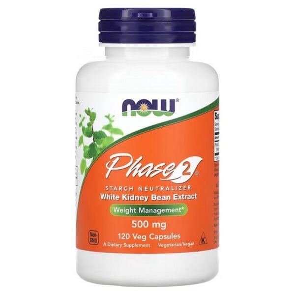NOW Foods, Phase 2, Starch Neutralizer, 500 mg, 120 Vegetarian Capsules,NOW Foods, Phase 2, Stärkeneutralisator, 500 mg, 120 vegetarische Kapseln