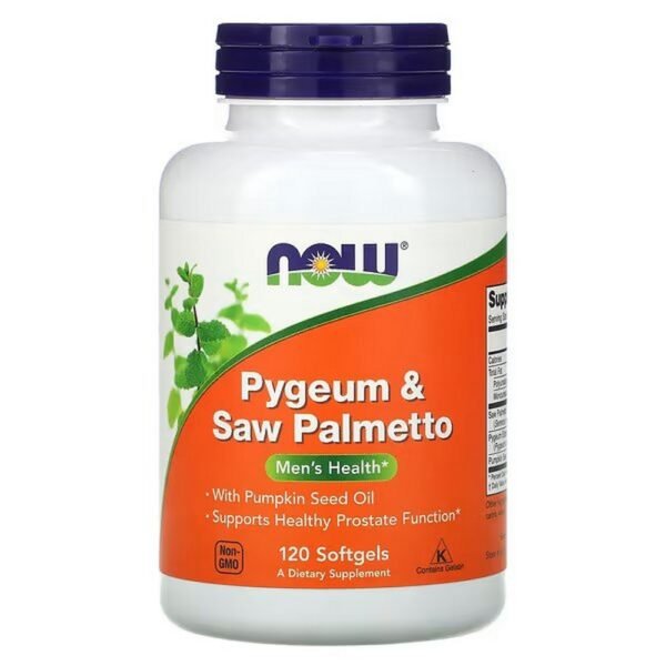 NOW Foods, Men's Health, Pygeum and Saw Palmetto Berry for Men's Health, 120 Softgels,NOW Foods, Men‘s Health, Pygeum und Sägepalmenbeere für die Gesundheit der Männer, 120 Weichkapseln