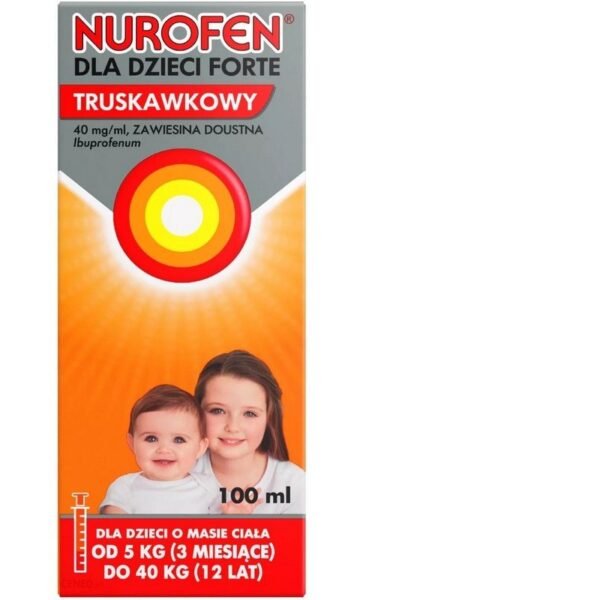 Nurofen for children Strawberry Forte, 40 mg/ml, oral suspension, 100 ml