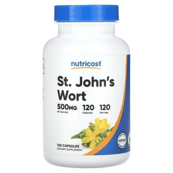 Nutricost, St. John's Wort, 500 mg, 120 capsules,Nutricost, Johanniskraut, 500 mg, 120 Kapseln