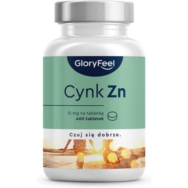 Odwiedź sklep Gloryfeel,Zinc - 400 tablets (13 months),Cynk - 400 tabletek (13 miesięcy)