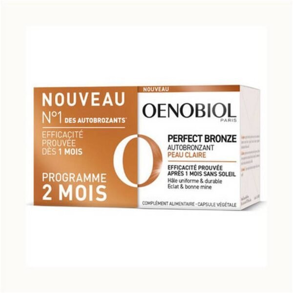 Oenobiol Perfect Bronze Self Tanner Light Skin, 2 x 30, Oenobiol Perfect Bronze Autobronzant Peau Claire