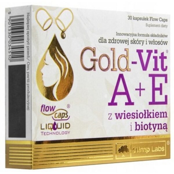 Olimp Laboratories, OLIMP GOLD VIT A+E 30k BIOTIN HEALTHY HAIR SKIN, OLIMP GOLD WIT A+E 30k BIOTYNA ZDROWE WŁOSY SKÓRA