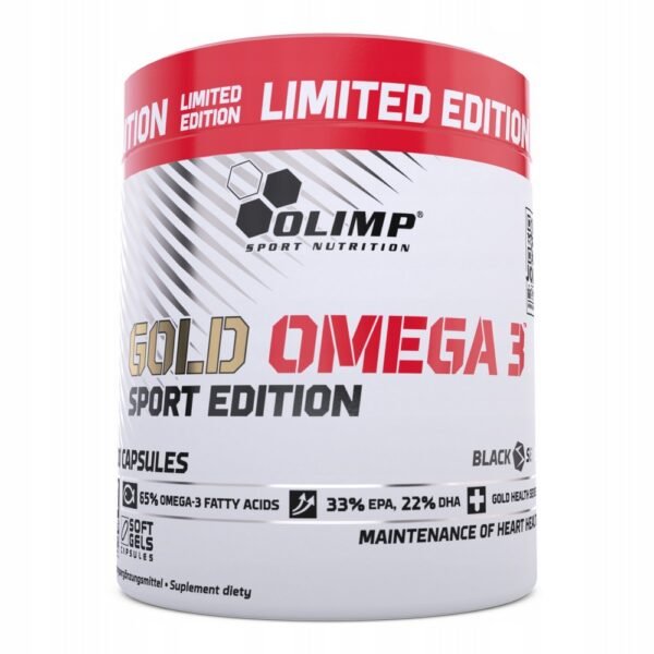 Olimp Nutrition, Vitamins capsules Gold Omega 3 omega-3 acid 252 g 300 ml 200 pcs,Witaminy kapsułki Olimp Gold Omega 3 kwas omega-3 252 g 300 ml 200 szt.