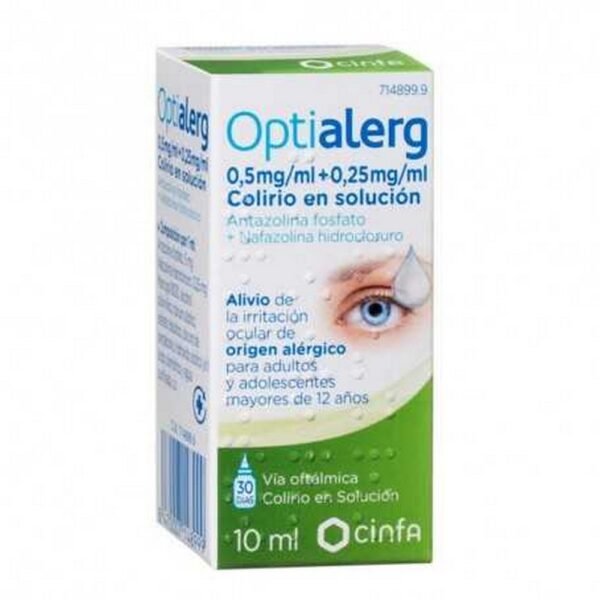 Optialerg 5 MG/ML + 0.25 MG/ML Eye Drops in Solution 1 Bottle