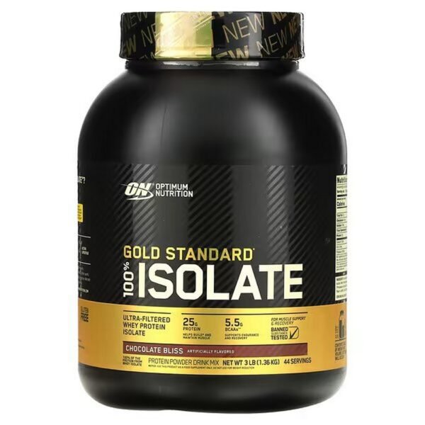Optimum Nutrition, Gold Standard 100% Isolate, Chocolate Bliss, 1.36 kg (3 lb.),Optimum Nutrition, Gold Standard 100% Isolate, Chocolate Bliss, 1,36 kg (3 lb.)