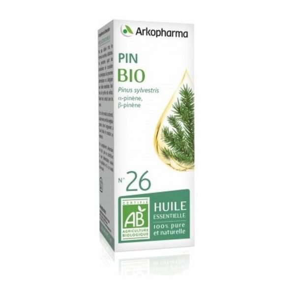 Organic Pine Essential Oil n°26, 5 ml, Huile Essentielle de Pin Bio n°26
