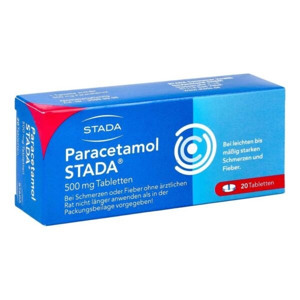 Paracetamol STADA 500mg tablets (20 pieces),Paracetamol STADA 500mg Tabletten (20 stk)