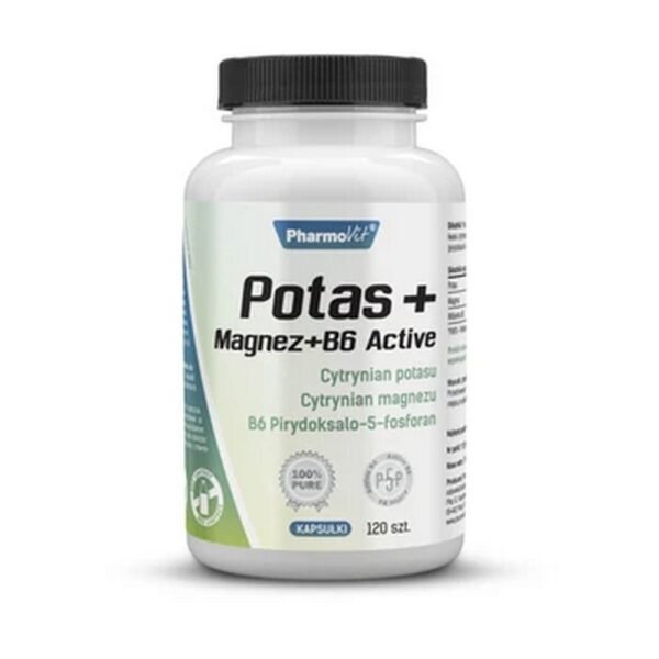 PharmoVit Potassium + Magnesium + B6 Active 120 caps.