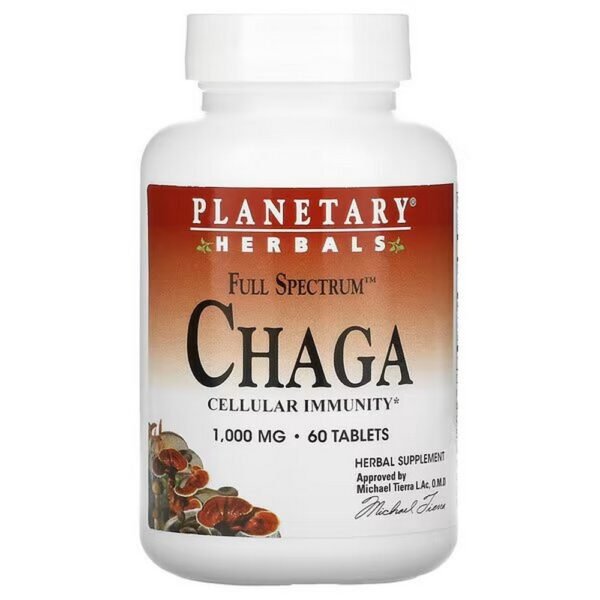 Planetary Herbals, Full Spectrum Chaga, 1,000 mg, 60 Tablets,Planetary Herbals, Vollspektrum-Chaga, 1.000 mg, 60 Tabletten