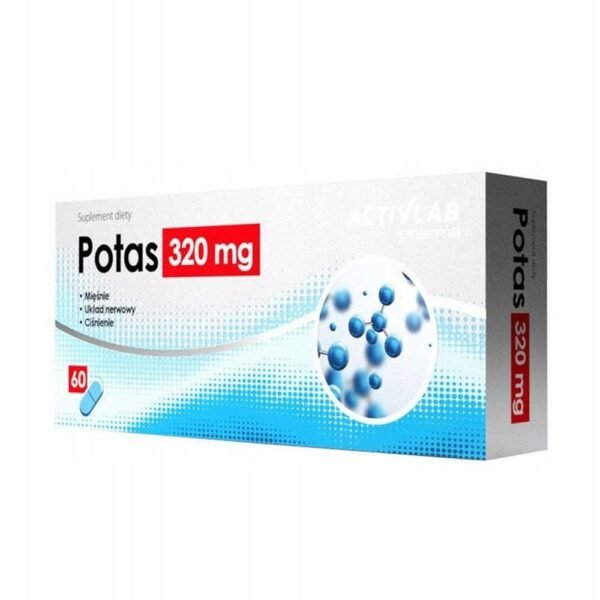 Activlab,POTASSIUM 320 MG 60K MUSCLE CONTRACTION PRESSURE,POTAS 320 MG 60K CIŚNIENIE SKURCZENIA MIĘŚNI