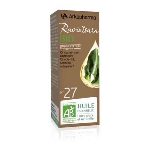 Ravintsara Organic Essential Oil n°27, 5 ml, Huile Essentielle de Ravintsara Bio n°27