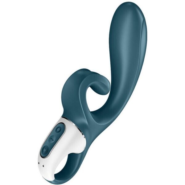 Satisfyer Hug Me Connect App, 21 cm, gray and white, Satisfyer Hug Me Connect App, 21 cm, grau und weiß