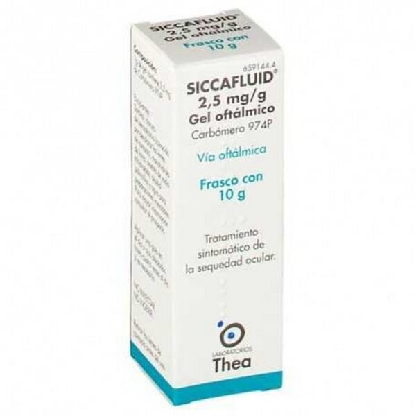 Siccafluid 2.5 MG/GR Ophthalmic Gel 10 GR