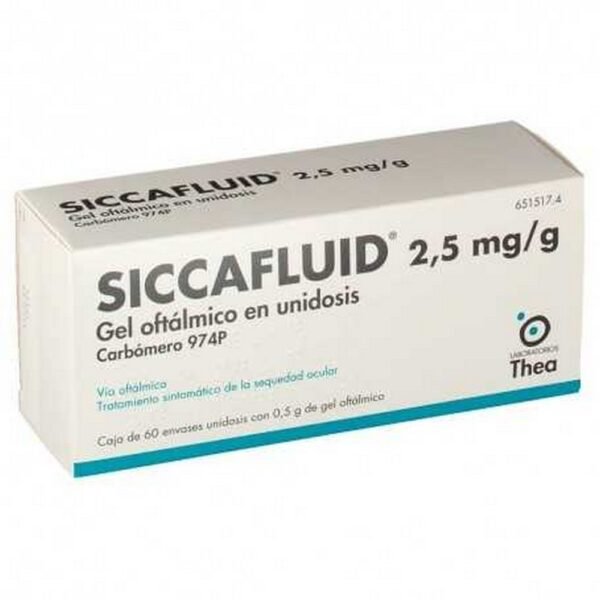 Siccafluid 2.5 MG/GR Ophthalmic Gel 60 Units