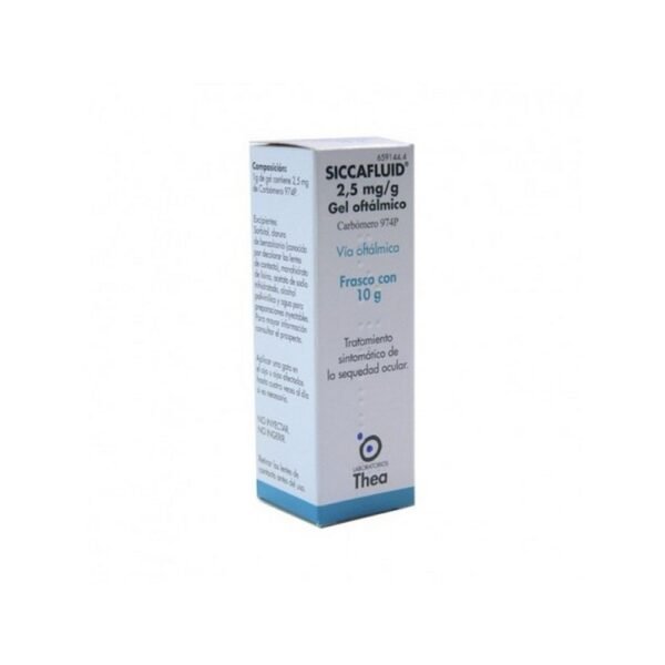 Siccafluid Ophthalmic Gel 10g 2.5mg/g,Siccafluid Gel Oftalmico 10g 2,5mg/g,THEA FARMA