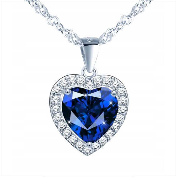Silver Necklace 925 Silver Heart Chain Pendant Gift Engraving