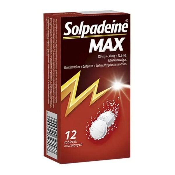 Solpadeine Max, effervescent tbl, 12 pcs., Solpadeine Max, tabletki musujące, 12 szt.,  OMEGA PHARMA