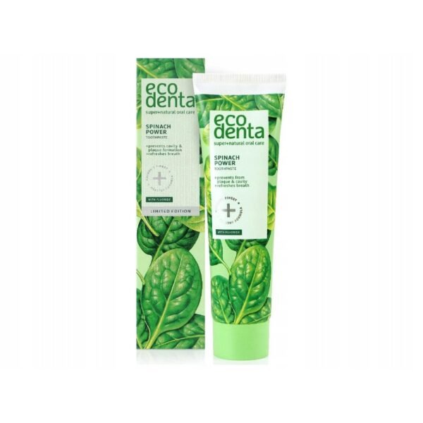 BIOK laboratorija,Spinach Power Toothpaste Ecodenta 100 ml,Pasta do zębów Spinach Power Toothpaste Ecodenta 100 ml