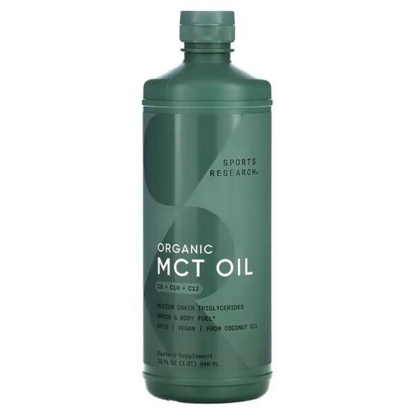 Sports Research, MCT Oil, Unflavored, 946 ml,Sports Research, MCT-Öl, Ohne Geschmackzusätze, 946 ml