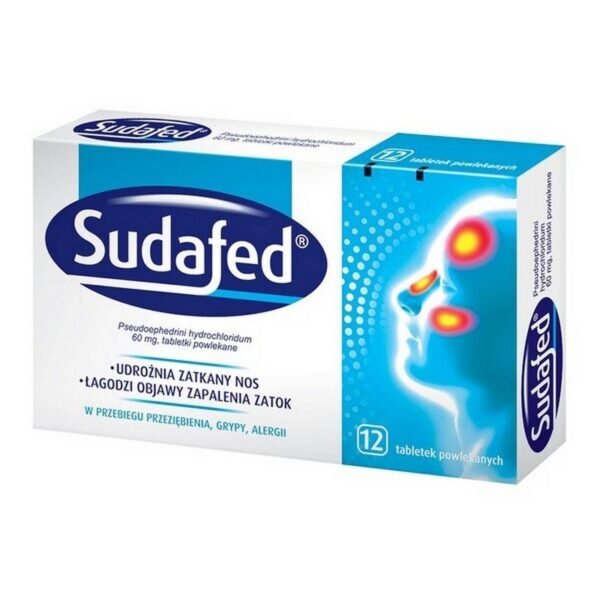 Sudafed, 60 mg Coated tablets, 12 pcs.