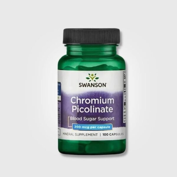 Swanson Chromium Picolinate 100 Caps.,Swanson Pikolinian chromu 100 kapsułek.