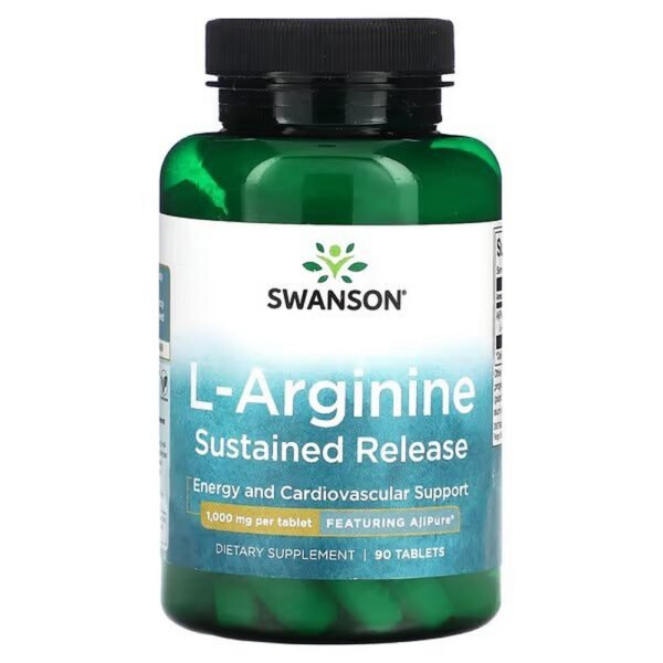 Swanson, L-Arginine, Sustained Release, 1,000 mg, 90 Tablets,Swanson, L-Arginin, verzögerte Freisetzung, 1.000 mg, 90 Tabletten