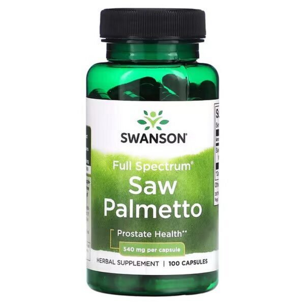 Swanson, Saw Palmetto, 540 mg, 100 Capsules,Swanson, Sägepalme, 540 mg, 100 Kapseln