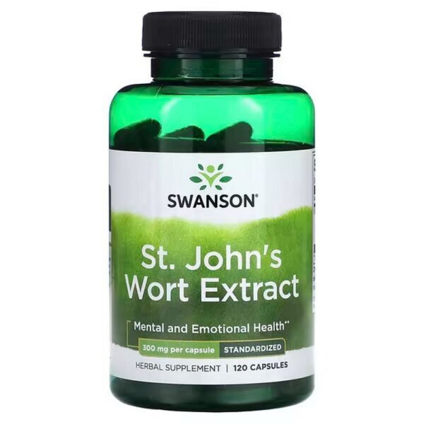 Swanson, St. John's Wort Extract, Standardized, 300 mg, 120 Capsules,Swanson, Johanniskraut-Extrakt, standardisiert, 300 mg, 120 Kapseln