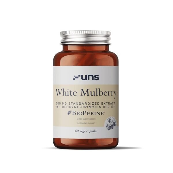 Uns White Mulberry 500Mg 1 Dnj 60 Caps,Uns Morwa Biała 500Mg 1 Dnj 60 Kaps