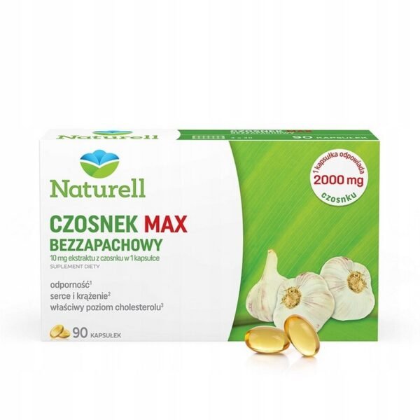 USP Zdrowie,Dietary supplement  Naturell Garlic Max  90 pcs,Suplement diety Naturell Czosnek Max 90 szt,