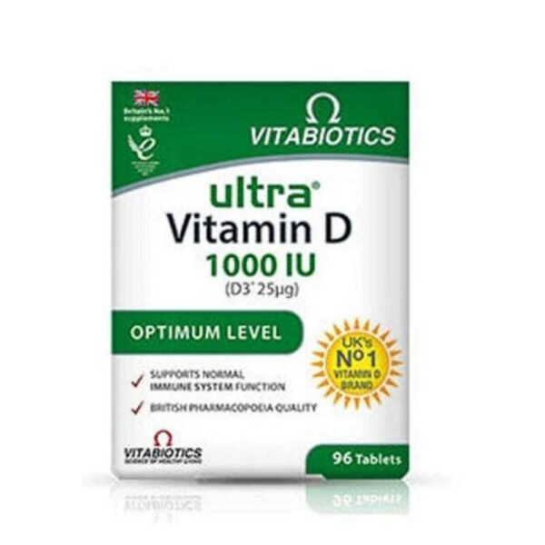 Vitabiotics ultra vitamin D3 400 IU, 96, Витабиотикс ултра витамин D3 400 IU