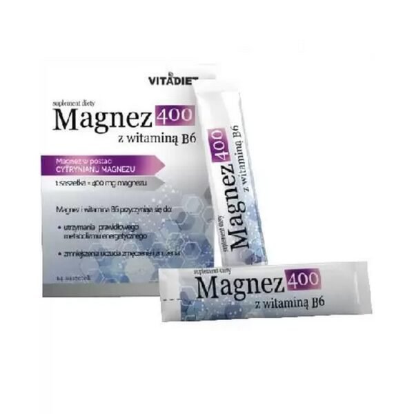 Vitadiet Magnesium 400 with vitamin B6 14 sachets