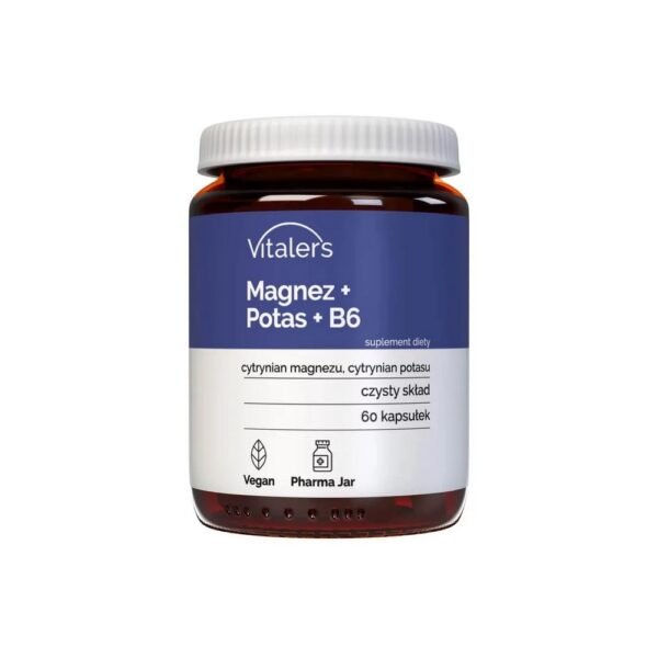 Vitaler'S Magnesium 100Mg + Potassium 150Mg + B6 10Mg 60 Caps
