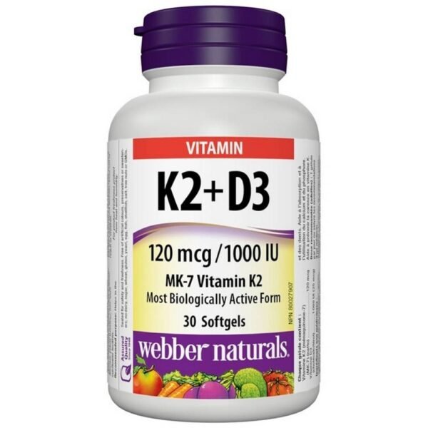Vitamin K2 and D3 softgel capsules, 30, Витамин K2 и D3 софтгел капсули