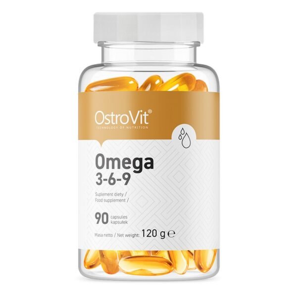 Vitamins capsules OstroVit Omega 3-6-9 omega-3 acid 120 g 90 ml 90 pcs,Witaminy kapsułki OstroVit Omega 3-6-9 kwas omega-3 120 g 90 ml 90 szt.
