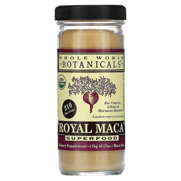 Whole World Botanicals, Royal Maca, Superfood, 6.17 oz (175 g),Whole World Botanicals, Königliches Maca, Superfood, 6,17 oz (175 g)