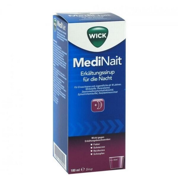 WICK MediNait cold syrup for the night (180 ml),WICK MediNait Erkältungssirup für die Nacht (180 ml)