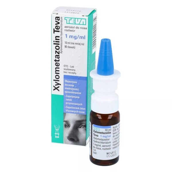 Teva Pharmaceutical Industries Ltd,Xylometazolin 123ratio 0.1% aerosol 10 ml,Xylometazolin 123ratio 0.1% aerozol 10 ml