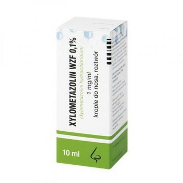 Xylometazoline 0.1% drops in the nose 10 ml